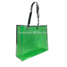 Green waterproof Pvc shopping bag